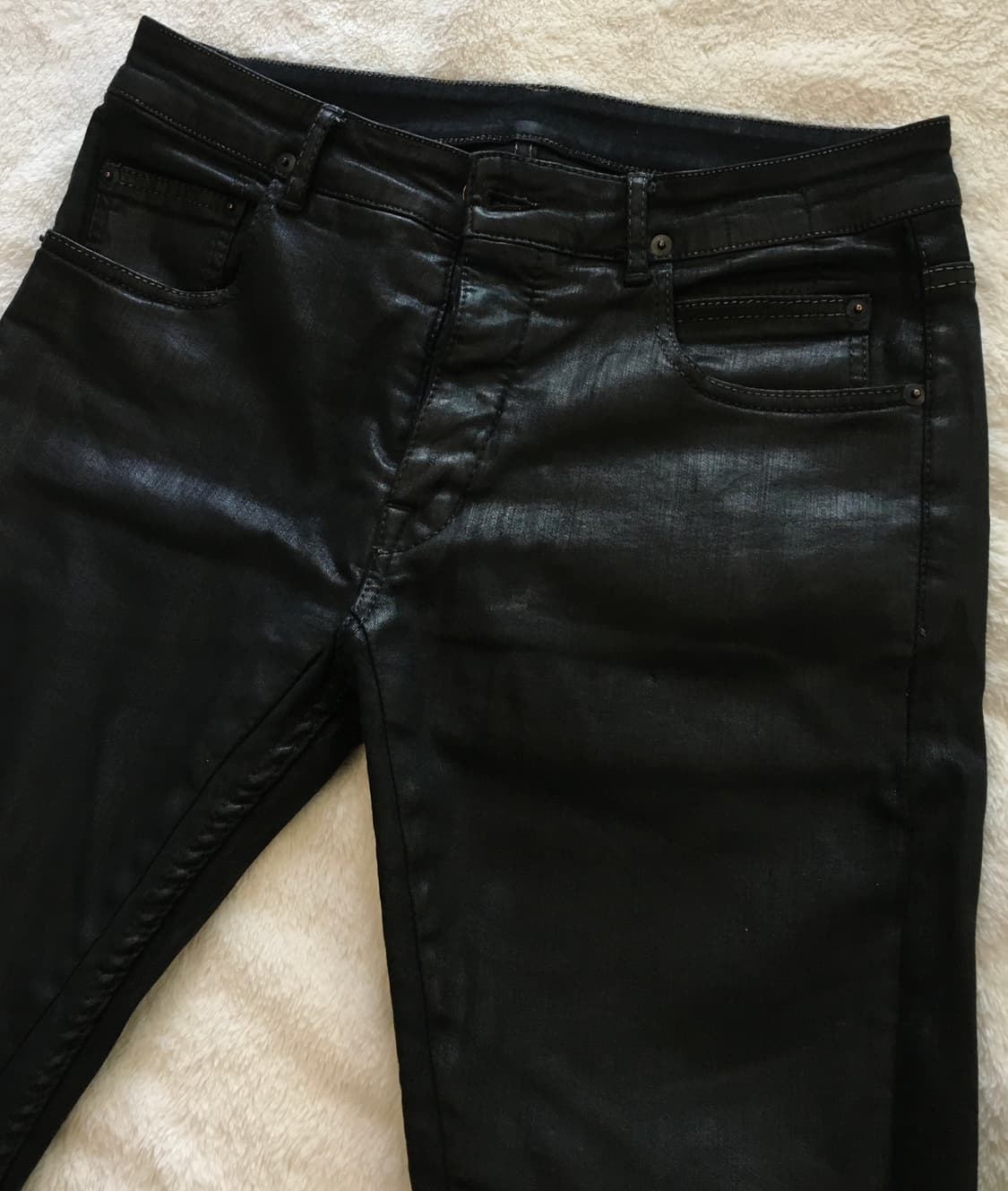 릭오웬스 디트로이트 컷 코팅진 size 30 상품이미지2