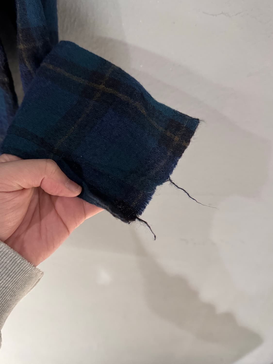 45rpm 체크 울 플란넬 디스트로이드 셔츠  상품이미지6