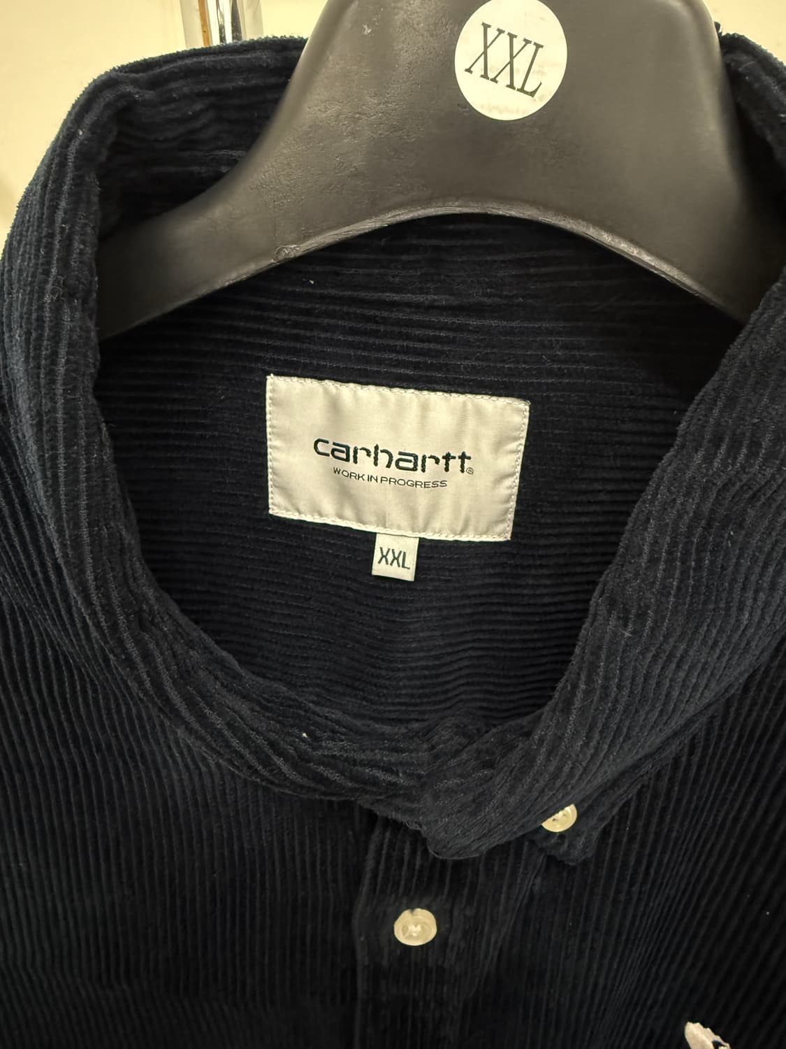 칼하트 wip 코듀로이 셔츠 네이비 상품이미지3