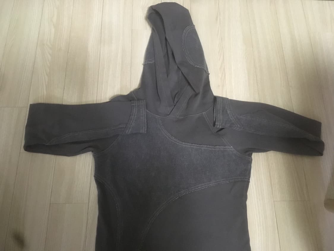 스마트어반유즈풀 raw edge hoodie 코이세이오  상품이미지2