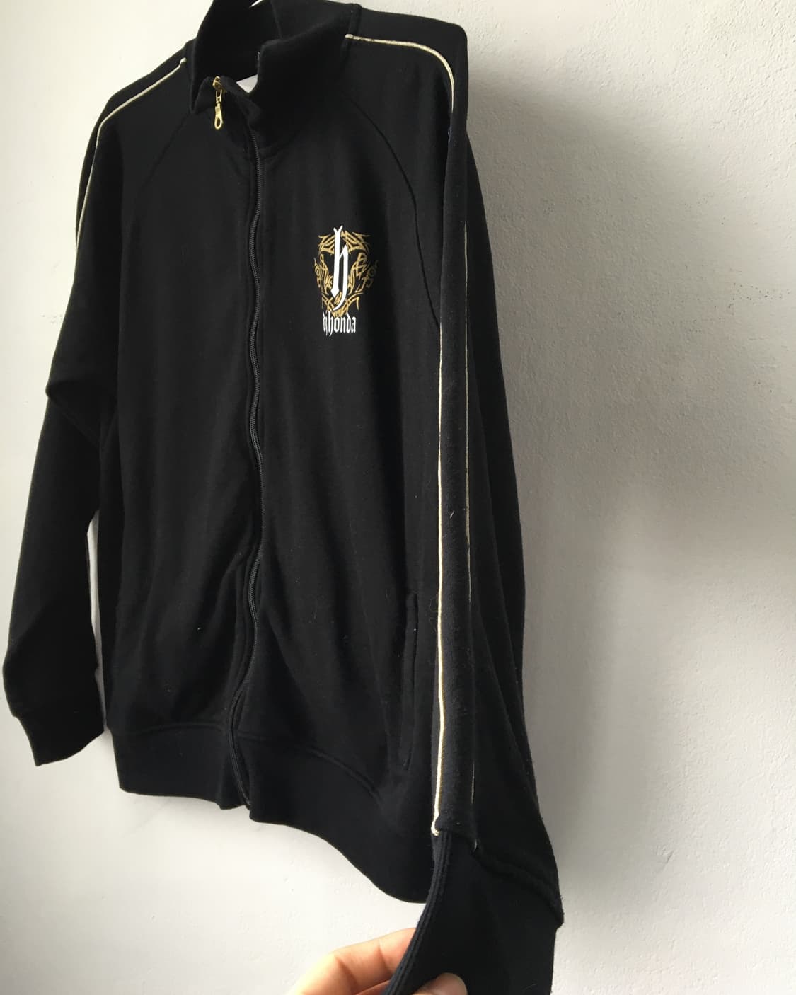 Back printing point high neck zip up 상품이미지3