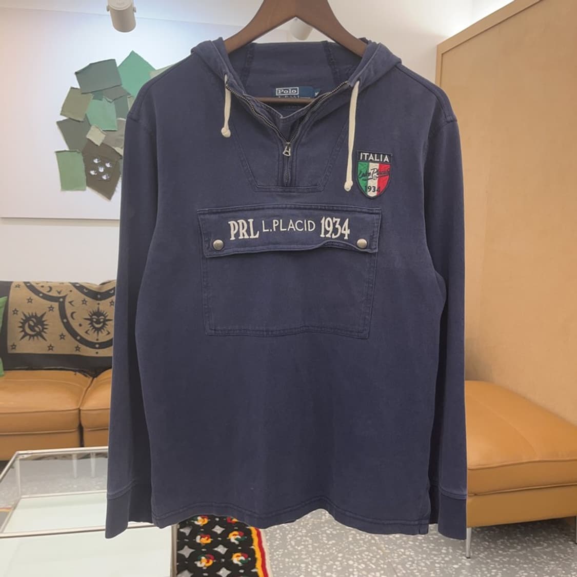 폴로 랄프로렌 90s Lake Placid 반집업 후드티 M C07849 상품이미지3