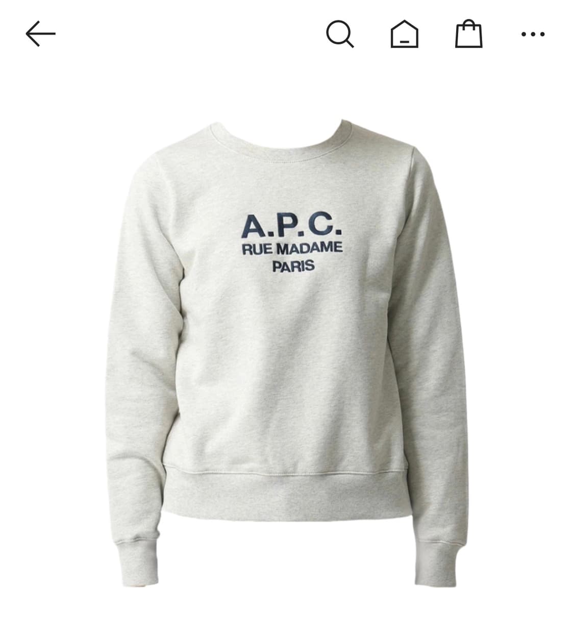 아페쎄 맨투맨 상품이미지1