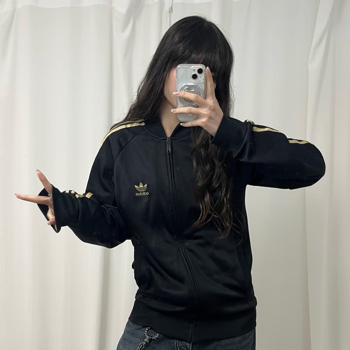 Adidas black & gold Superstar jersey 상품이미지2