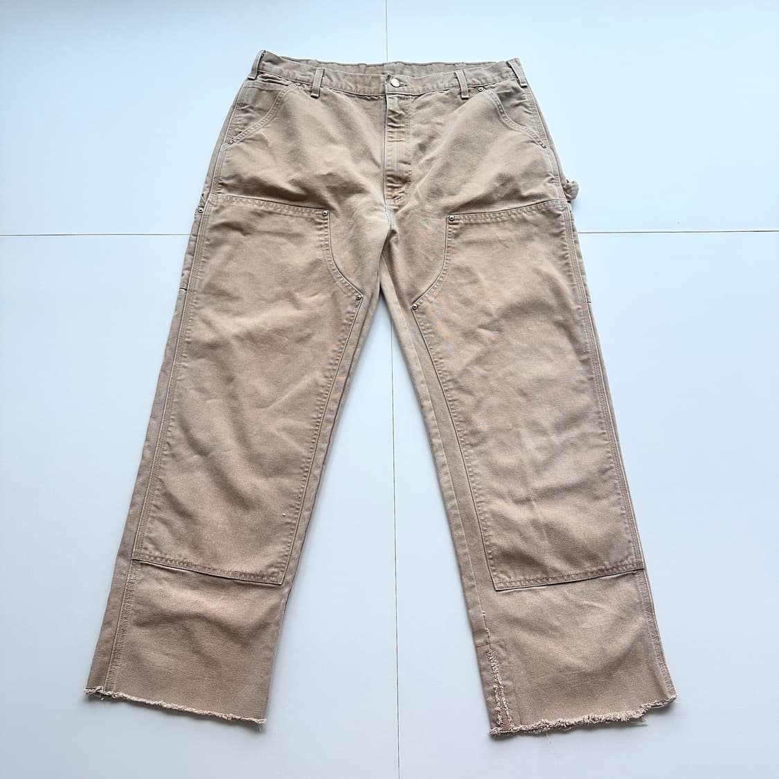 90s 칼하트 더블니 made in usa B136 BRN 상품이미지1