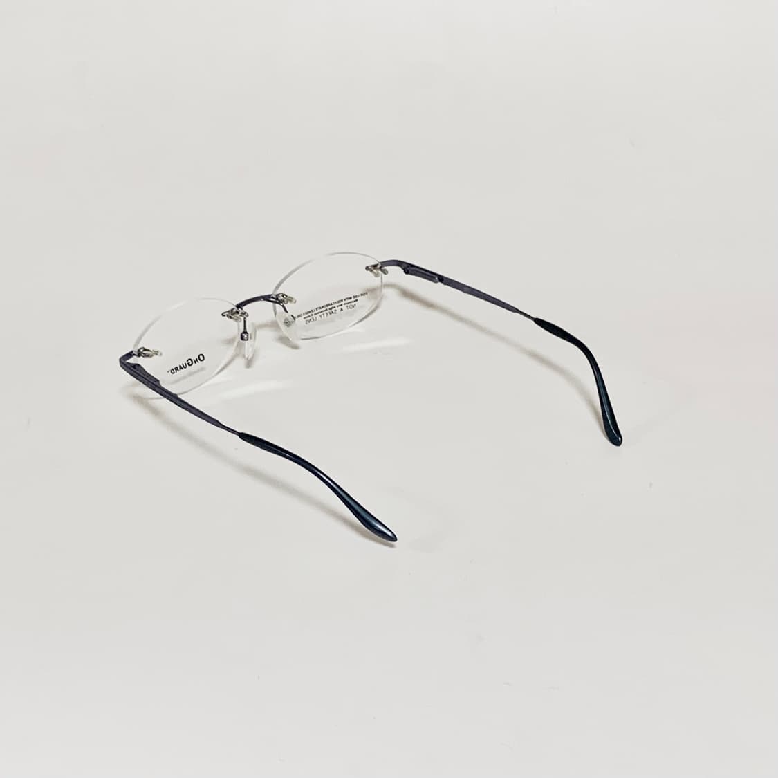 919 데드스탁 무테 슬림 라운드 오벌 초경량 블루 빈티지 픽키안경 상품이미지5