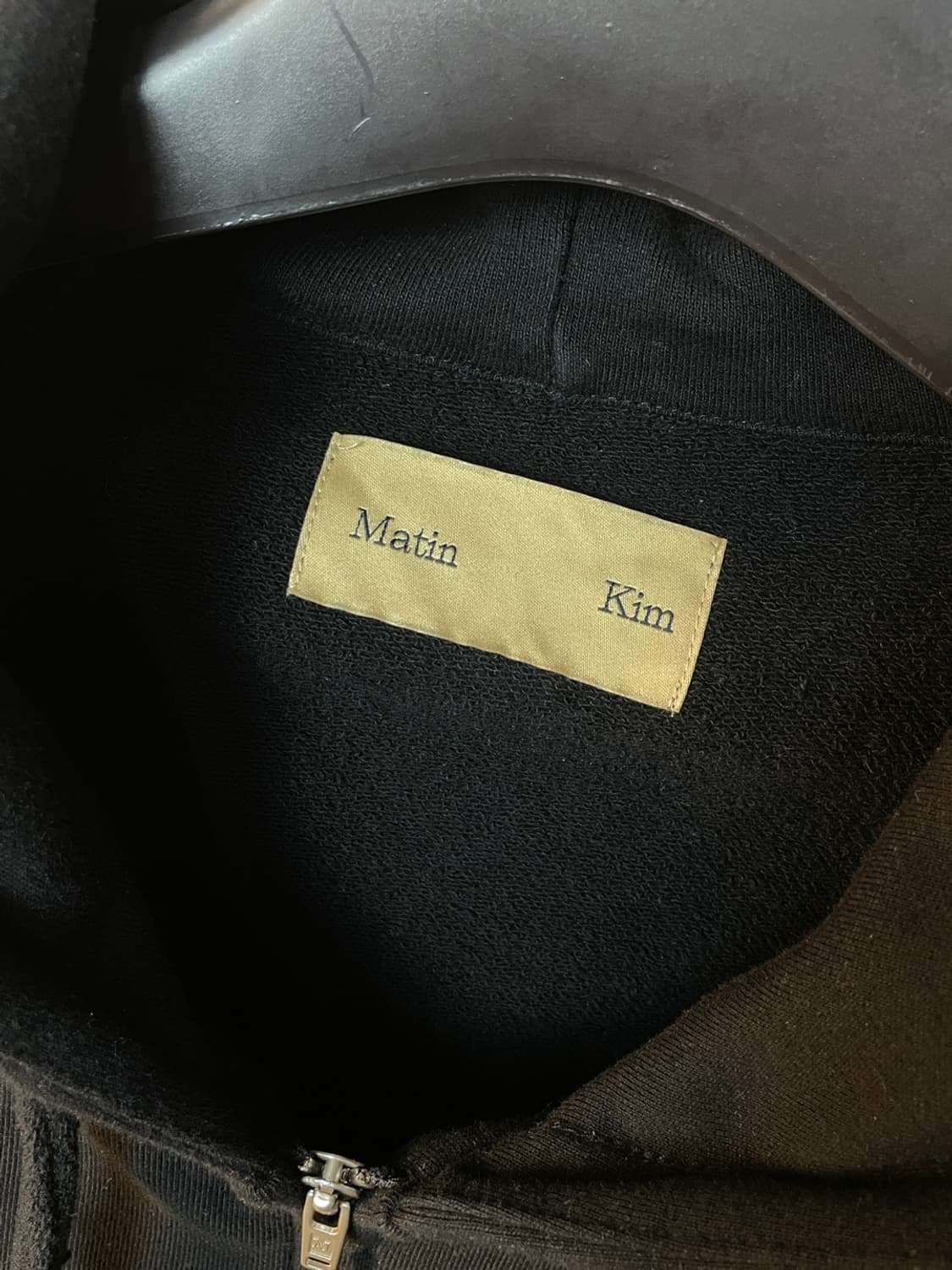 마뗑킴 솔리드 로고 후드집업  상품이미지5