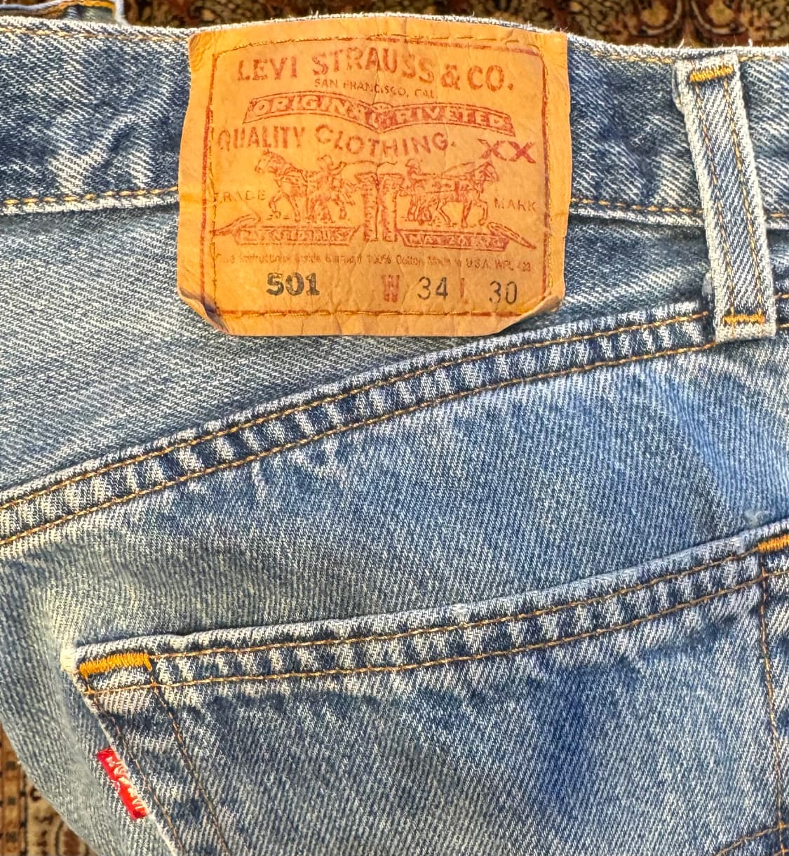 usa 빈티지 리바이스 501 데님 34"(32~33추천) (464) 상품이미지3