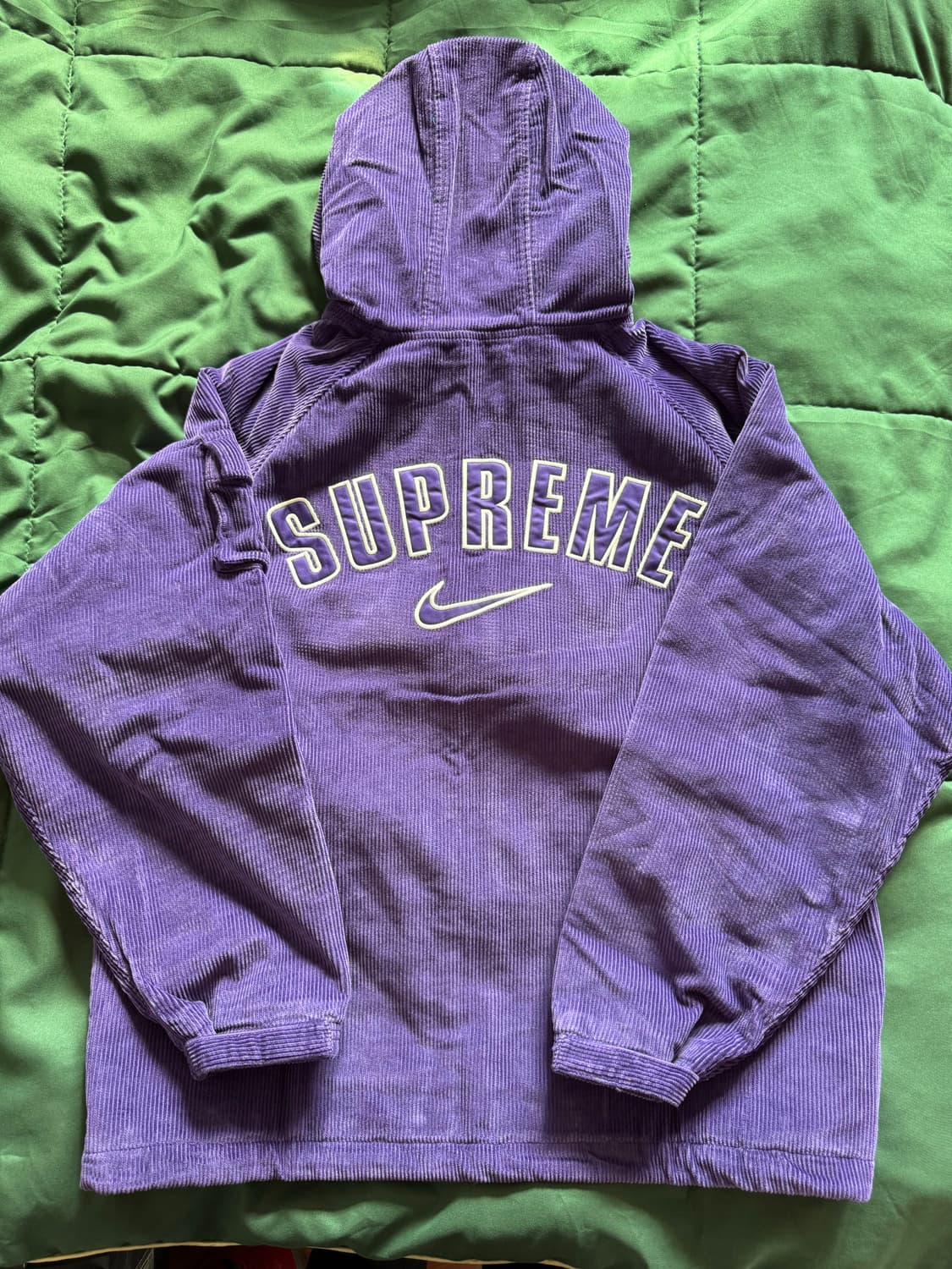 [L] 슈프림 x 나이키 아크 코듀로이 후드 자켓 퍼플 상품이미지2