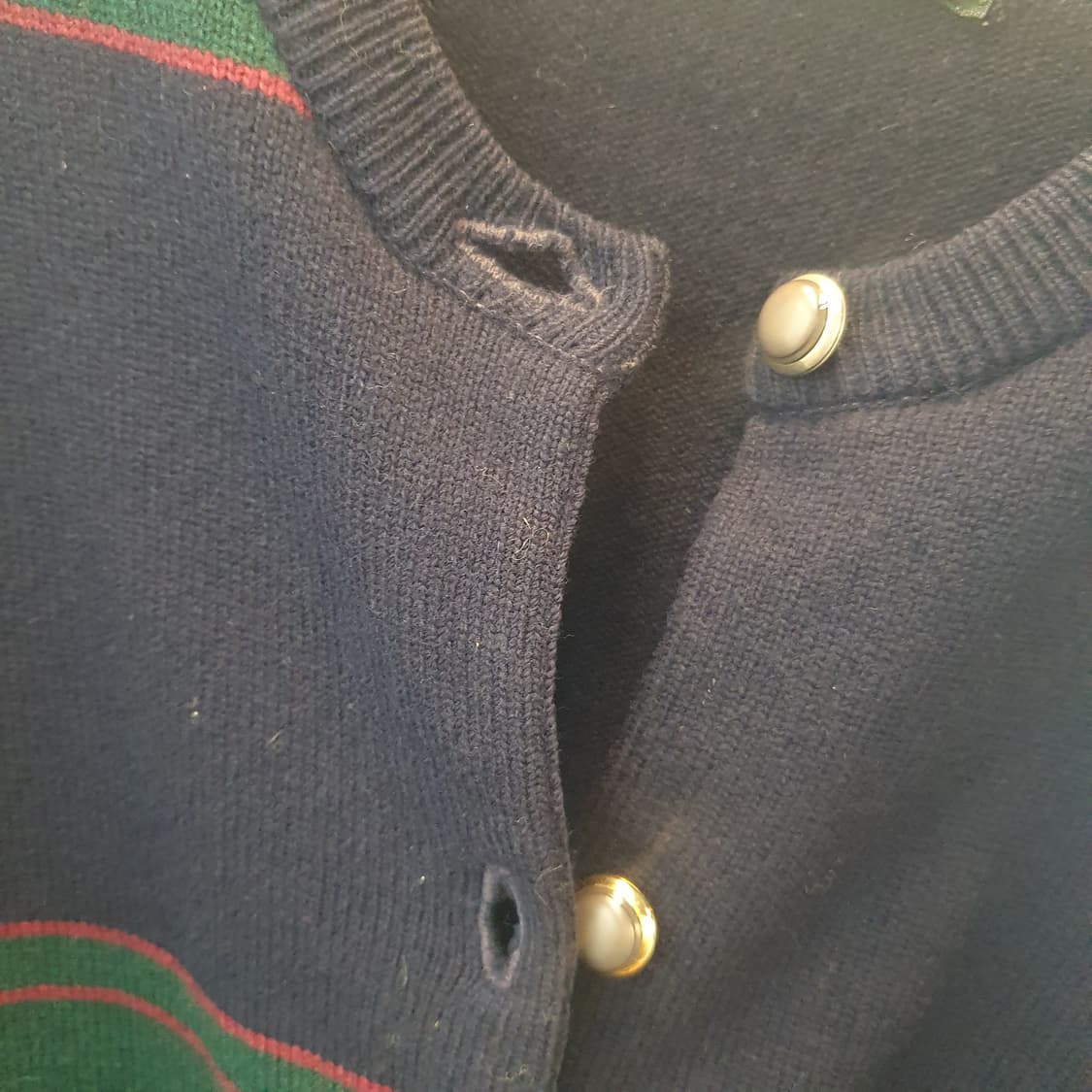 라일앤스콧 체크 램스울 가디건 상품이미지6