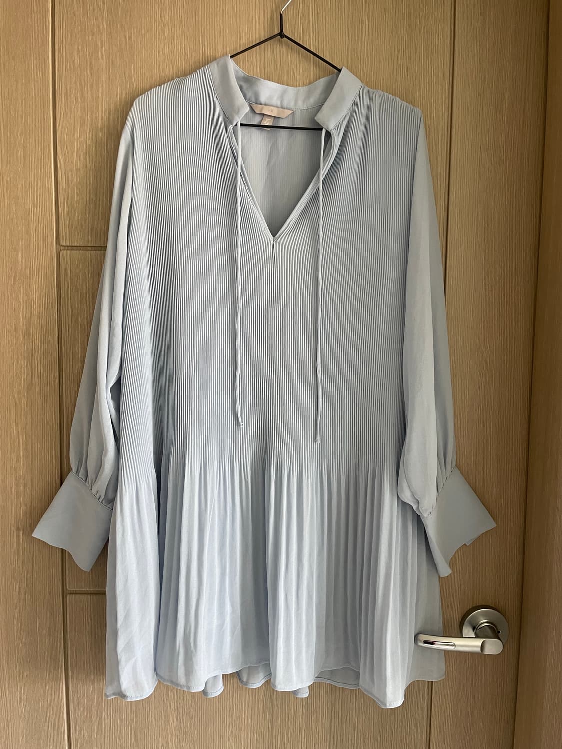 H&M 소라색 모리걸 페어리 셔링 원피스 상품이미지1