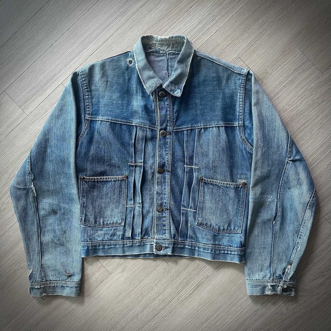 1940s USA 101 Buckle Back Denim Jacket 상품이미지1