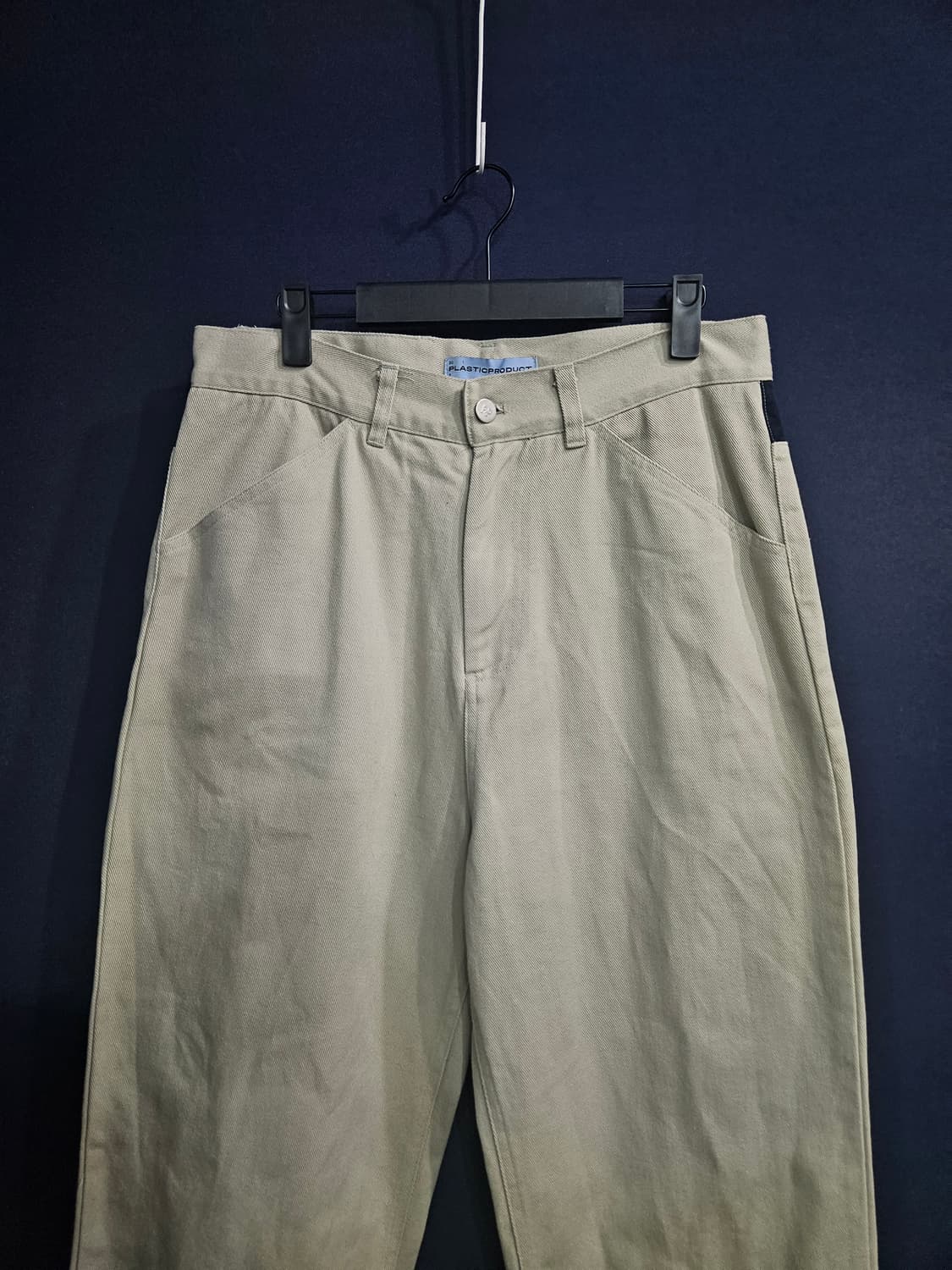 플라스틱 프로덕트 베이지 남성 허리 30 넉넉한 데님팬츠  상품이미지7