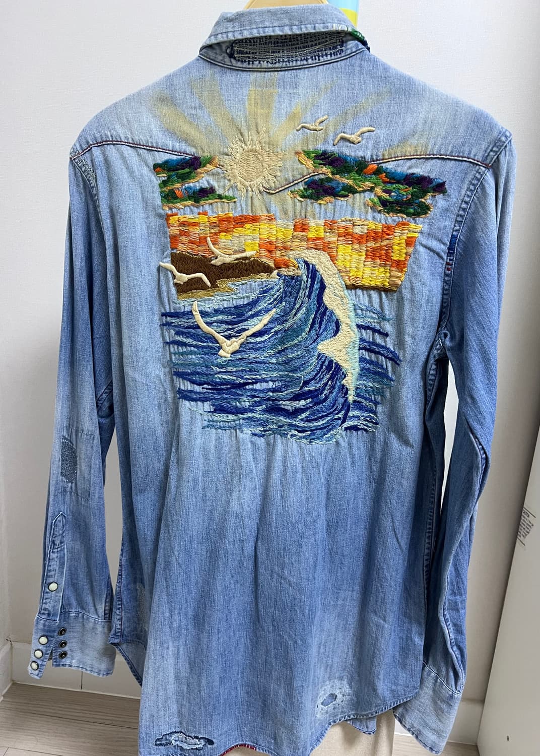 폴로 랄프로렌 자수 웨스턴셔츠 S 상품이미지5