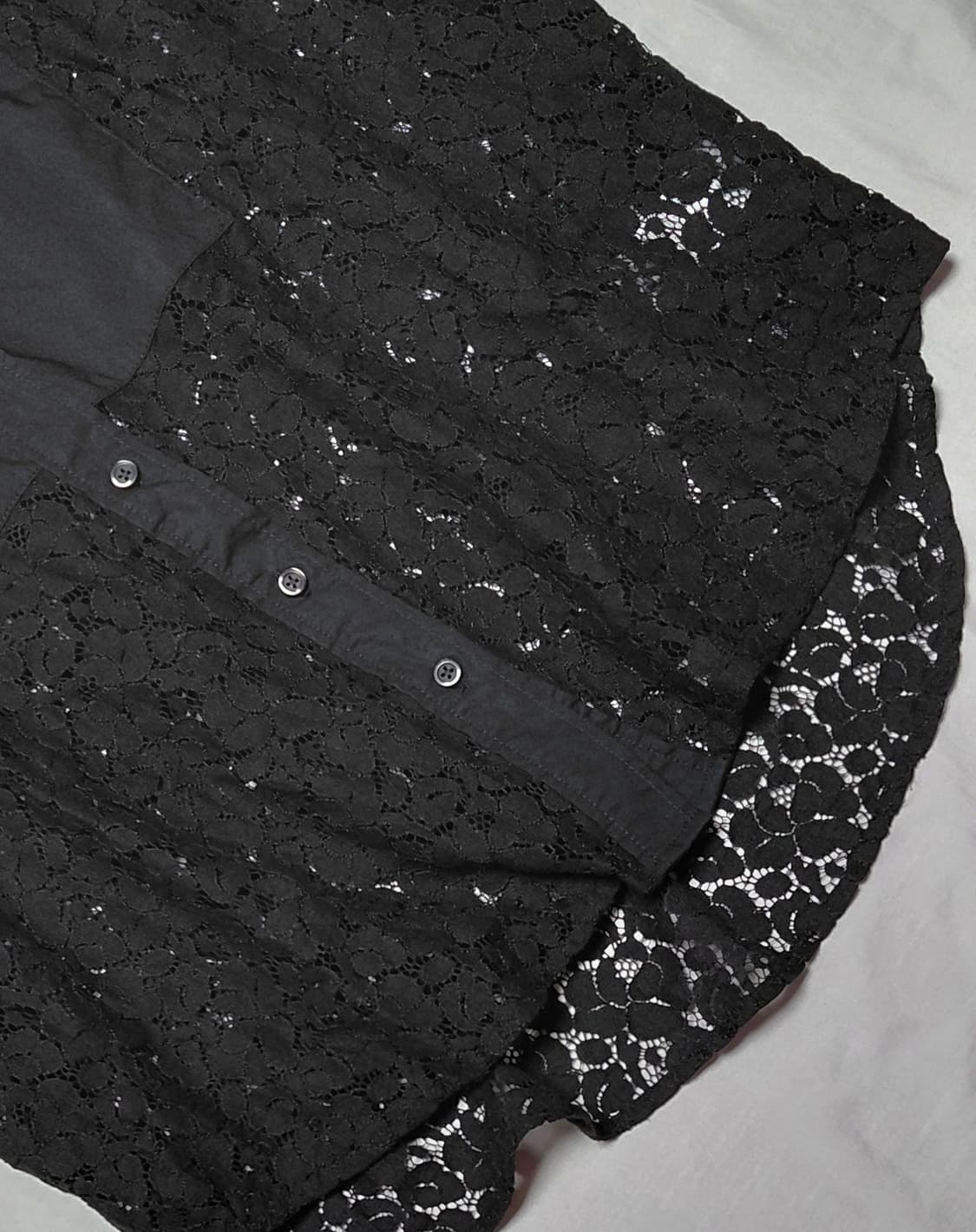 GAP 갭 레이스 믹스 오버사이즈 빅 셔츠 상품이미지5