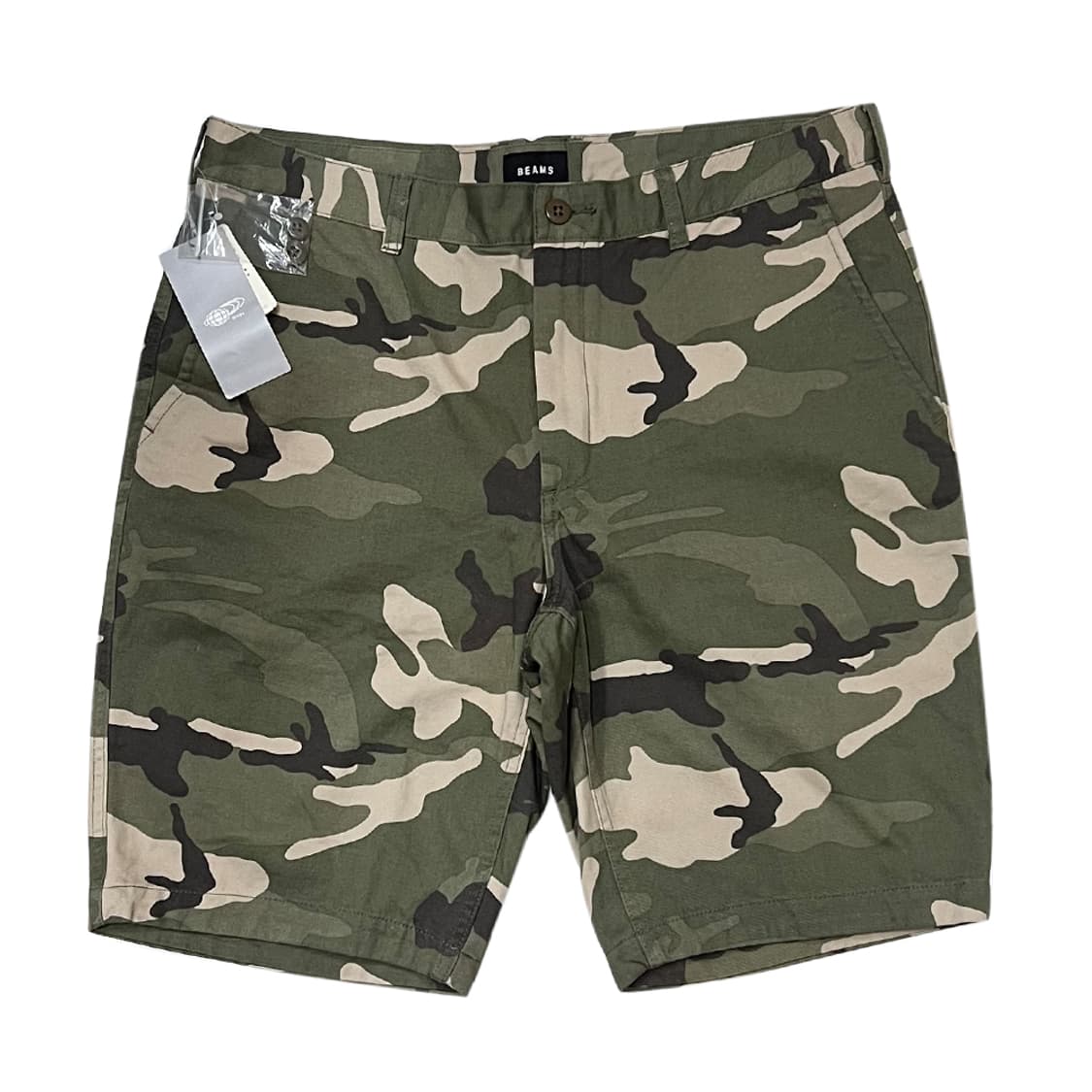 BEAMS 빔즈 데드스탁 올리브 카모 쇼츠 반바지 XL 상품이미지2