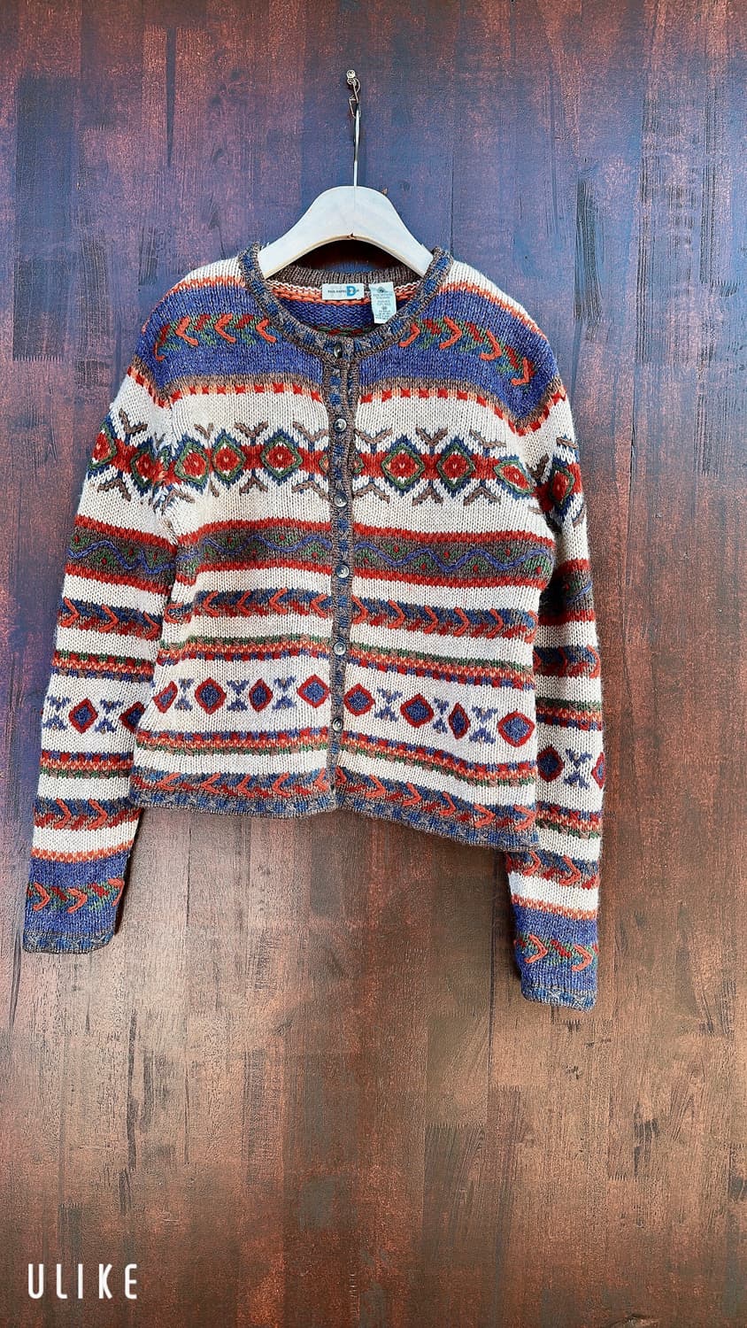 노르딕(Nordic) 스타일의 니트 가디건 상품이미지1