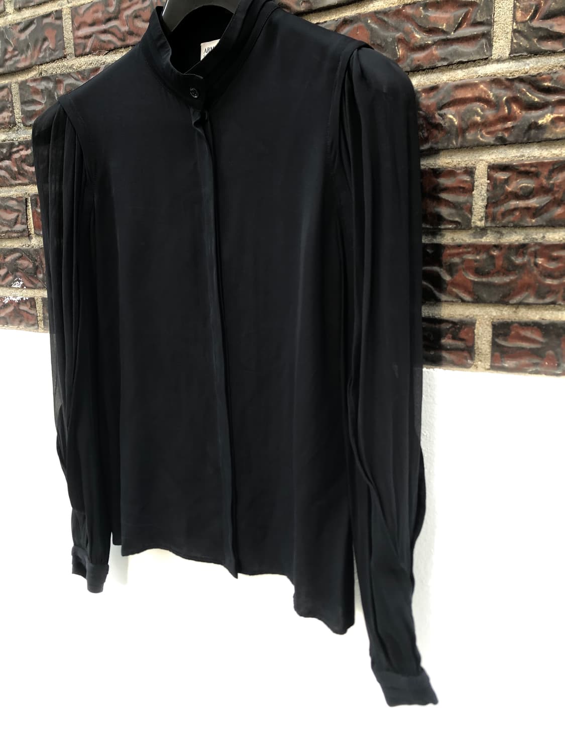 Armani See-through Sleeve Silk Shirt 상품이미지6