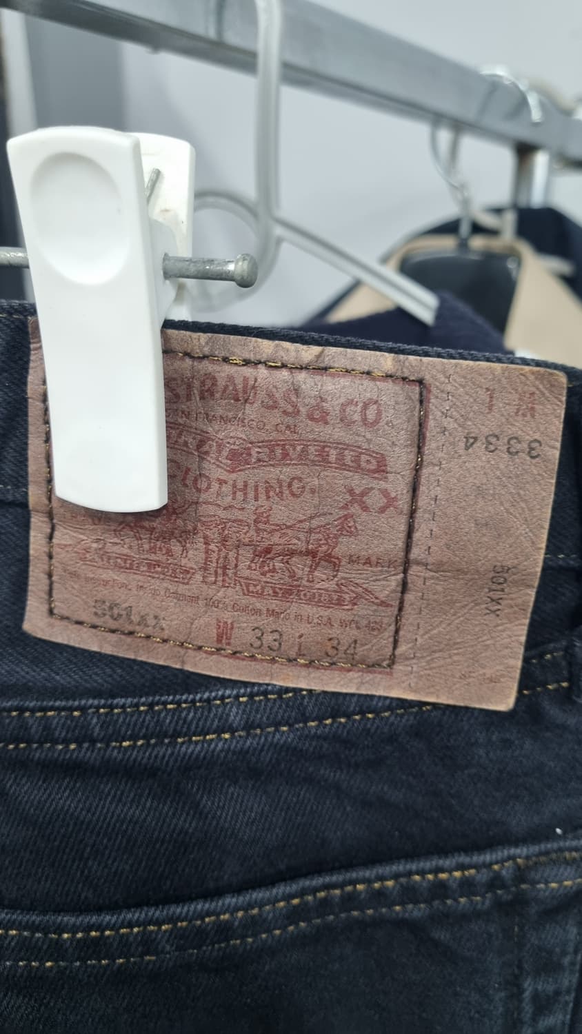 90년대 리바이스501 USA 검정색청바지 허리32 상태좋음 상품이미지4