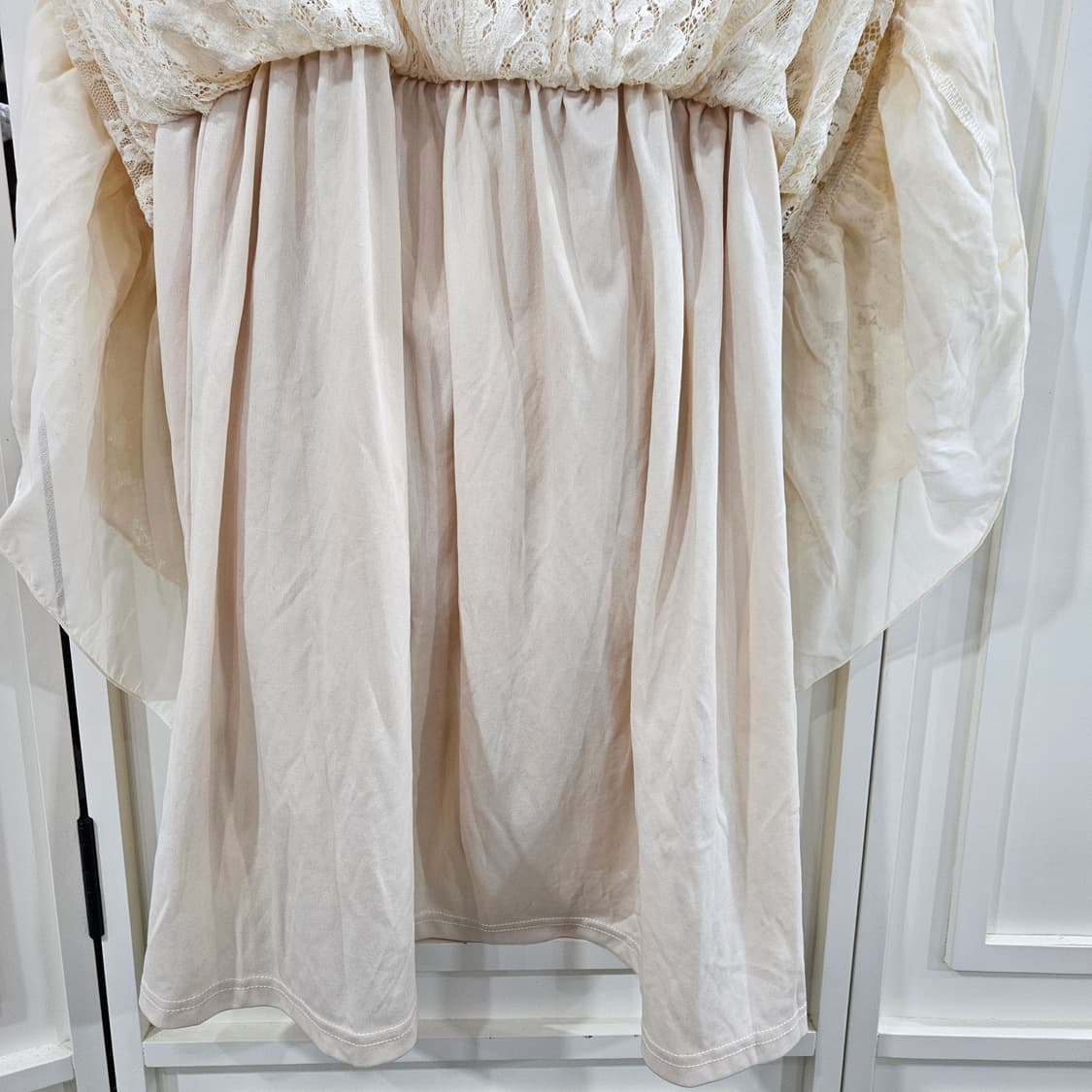 axes femme(엑시즈팜)아이보리 레이스 원피스 상품이미지9