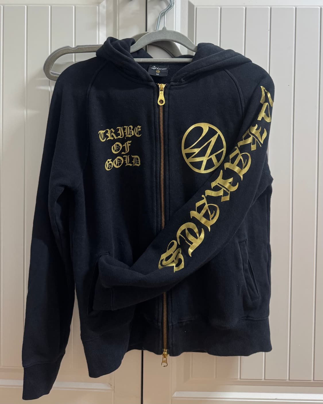 24karats gold logo hood zip-up 상품이미지2
