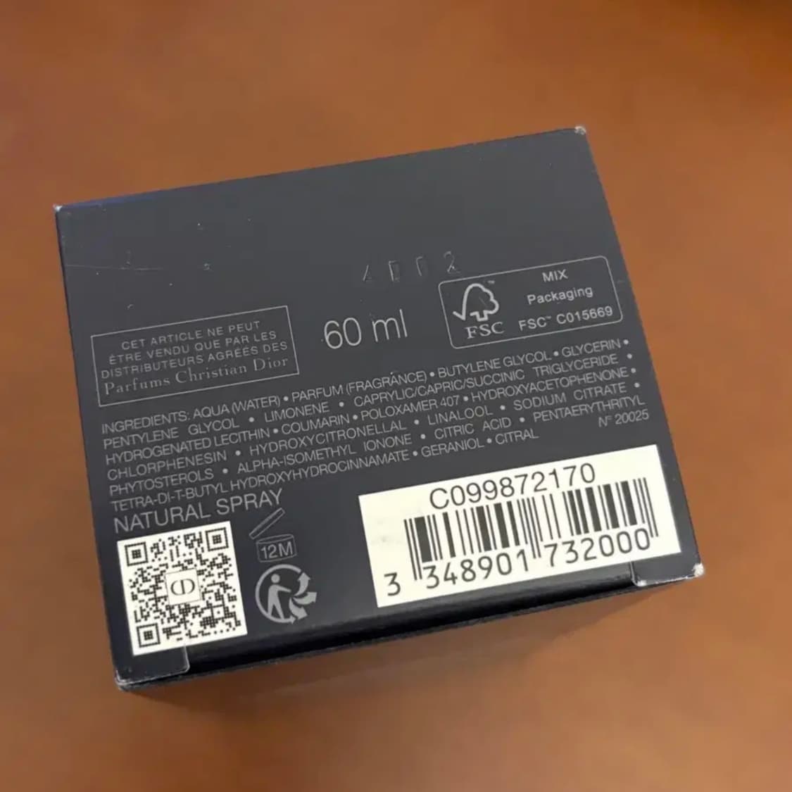 디올 소바쥬 오 포트 60ml 새상품 상품이미지3