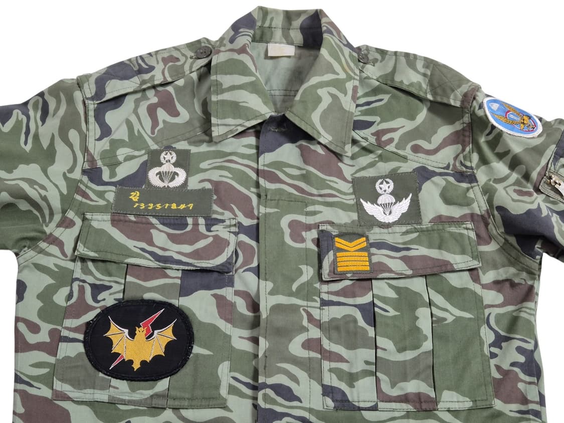육군 구형 70s 11공수특전여단 중사 충정복 전투복 상의 자켓 (M) 상품이미지8