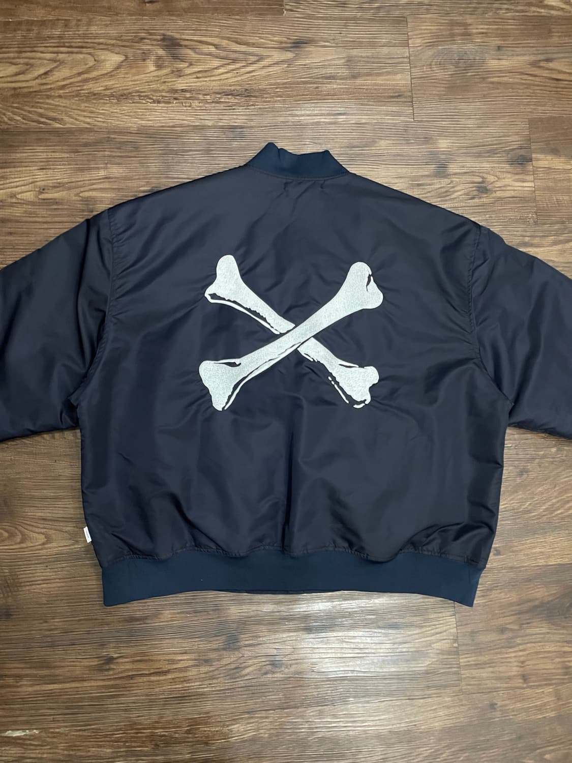 더블탭스 크로스본 팀자켓 항공점퍼 네이비 상품이미지10