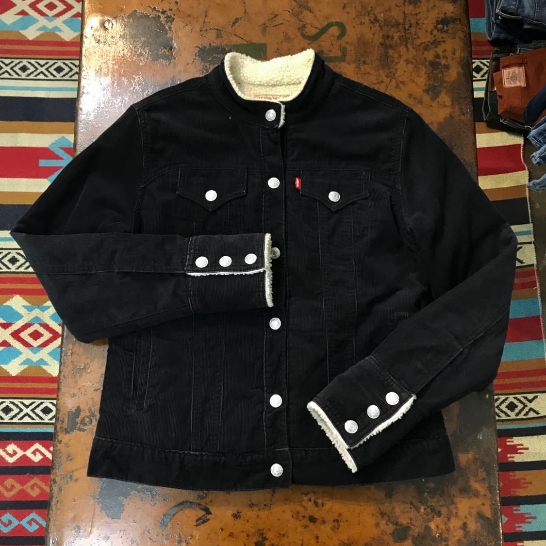 리바이스 레드탭 코듀로이 양털 셰르파 자켓 여성 55 사이즈 상품이미지1