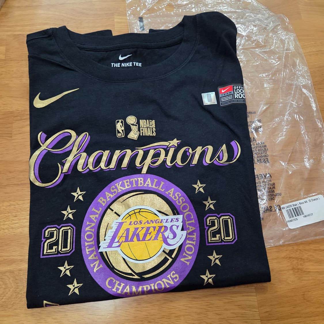 19-20 LA레이커스 우승 티셔츠 나이키 L NBA 르브론 상품이미지2