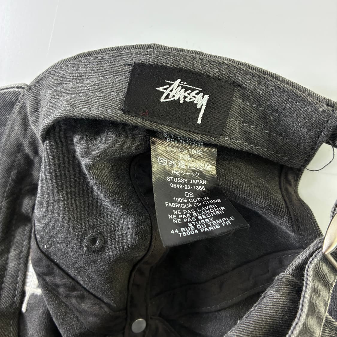 Stussy 스투시 피그먼트 스탁자수 볼캡 상품이미지4