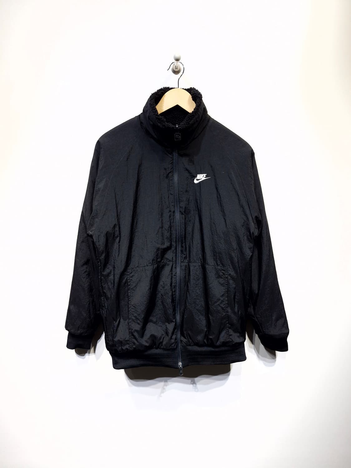 NIKE 나이키 빅스우시 리버시블 플리스 후리스 검흰 상품이미지4