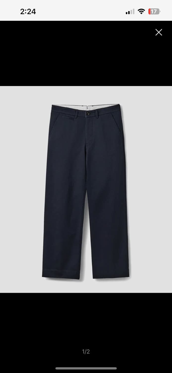 유니온블루 데스크 치노 네이비 (S) 상품이미지1