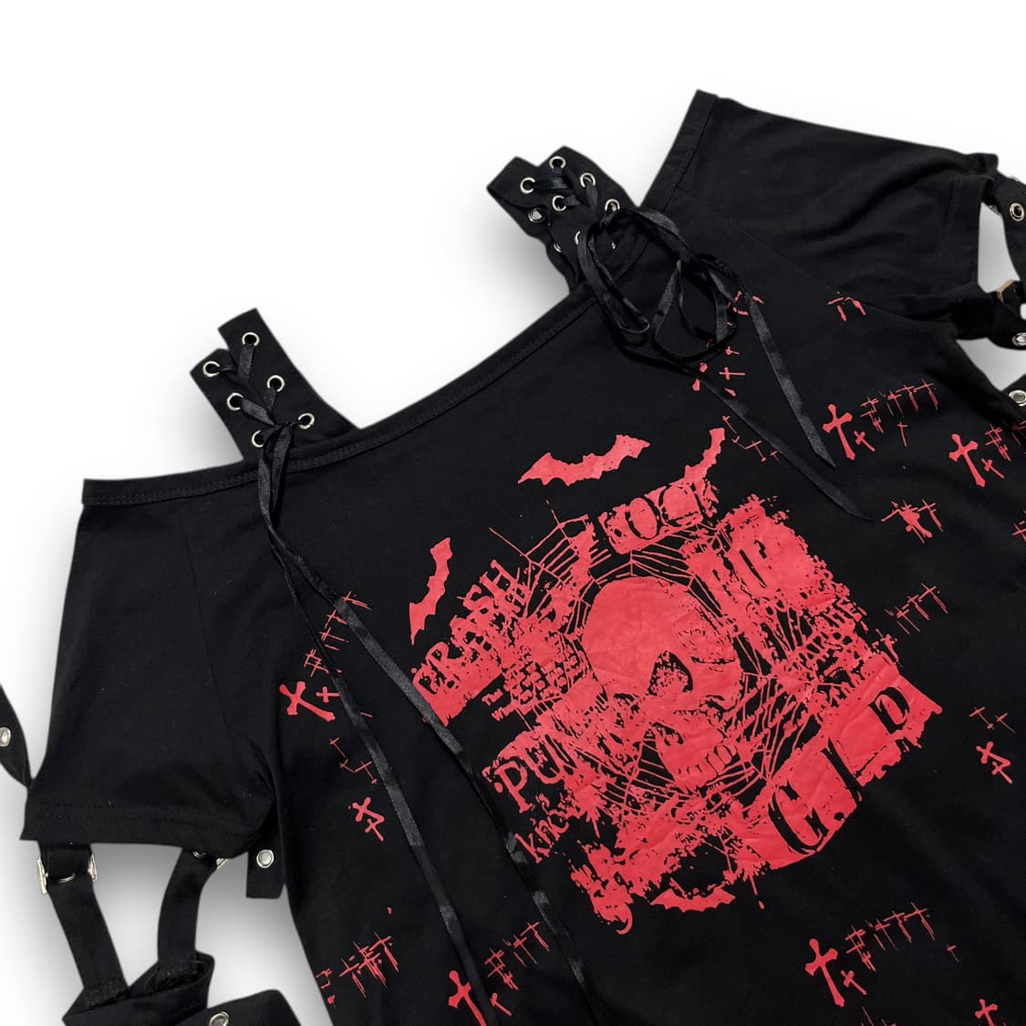 Drug Honey punk Strap Skull Long Sleeve 상품이미지2