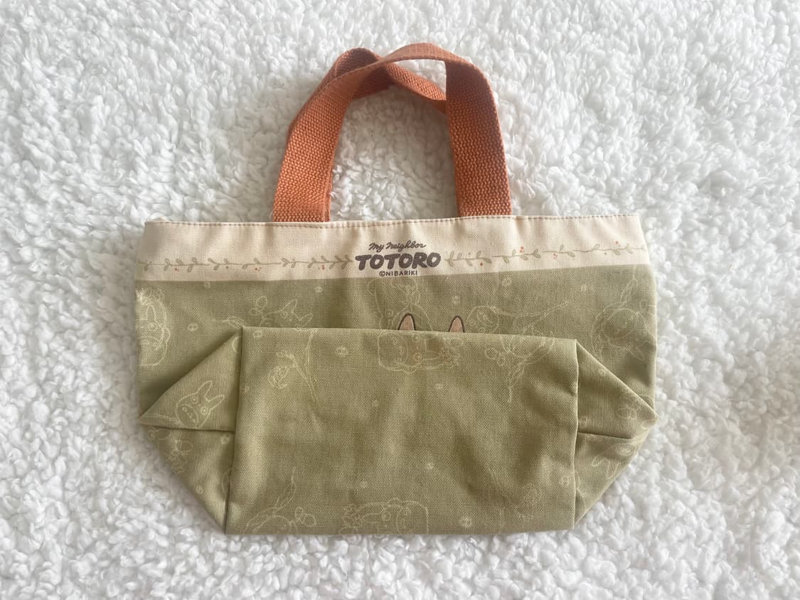 모리걸 빈티지 토토로 도시락 미니 가방 🌿🧡💚 상품이미지2