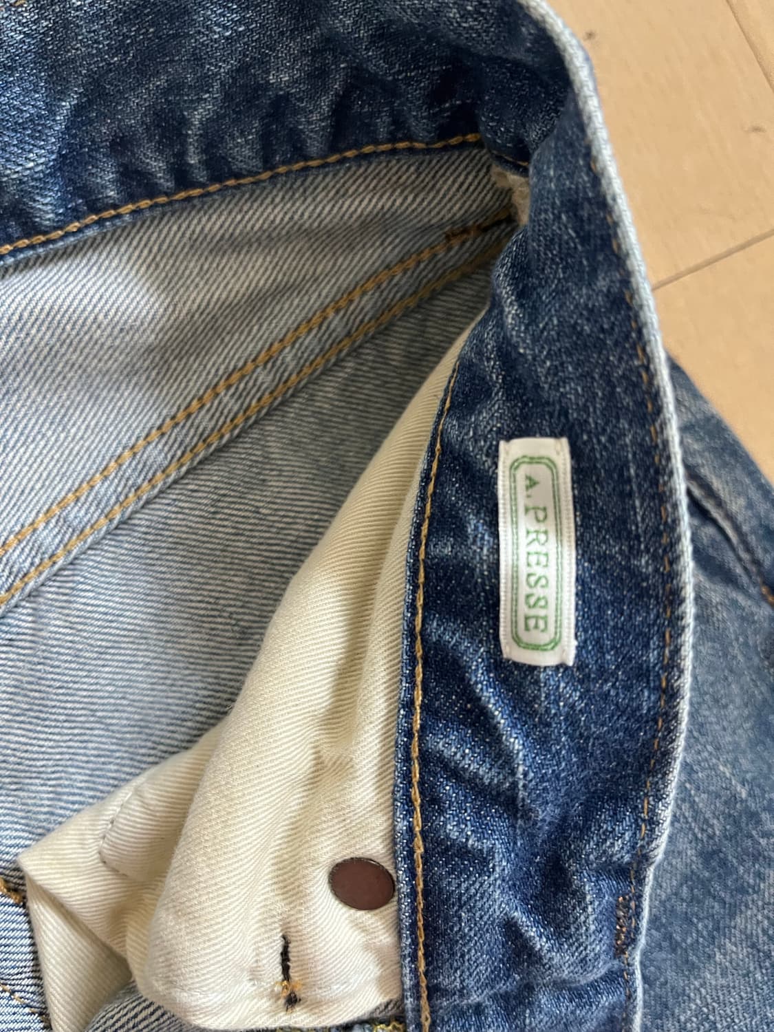 A.PRESSE 아프레쎄 워시드 데님 상품이미지4