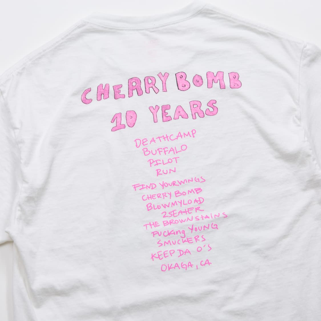 골프왕 Cherry bomb 10주년 기념 앨범 커버 티셔츠 상품이미지5