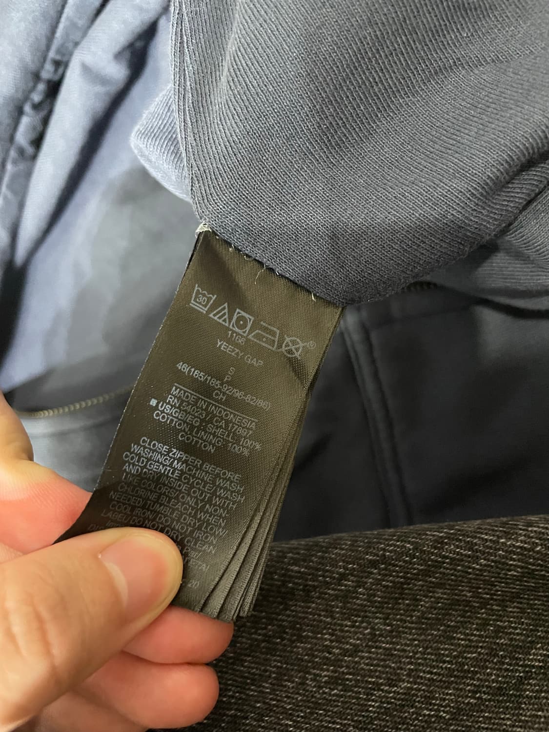 이지갭 후드집업 네이비 s 상품이미지4