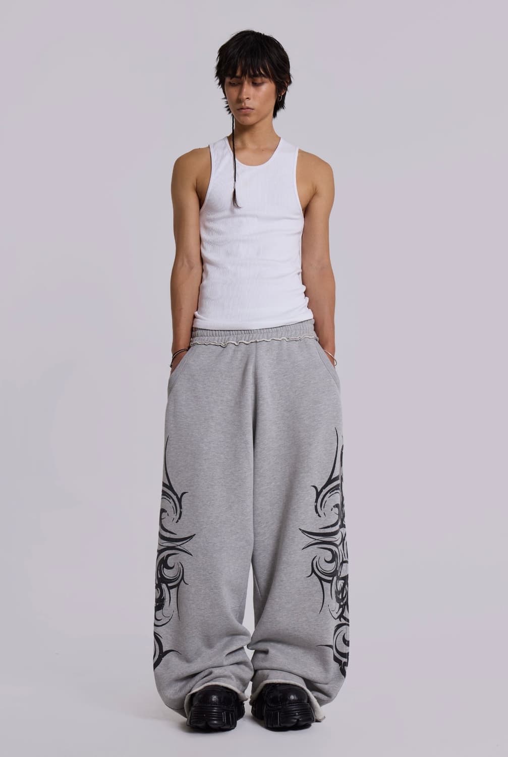 Jaded London Grey Baggy Blade Joggers 상품이미지4