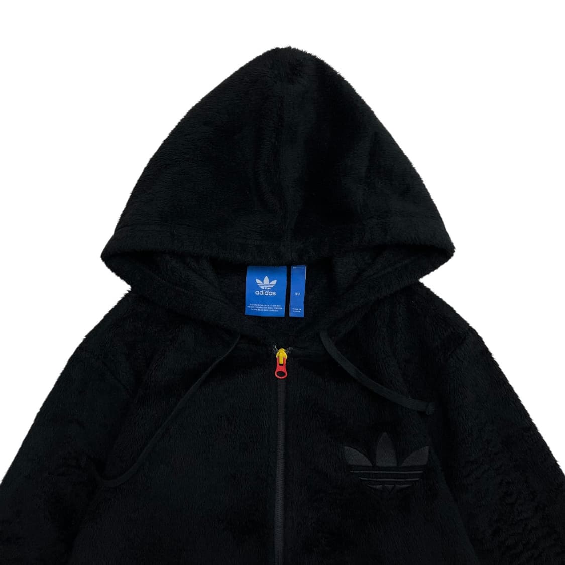 아디다스 파이어버드로고 블랙 셰르파 후드집업 100 상품이미지6