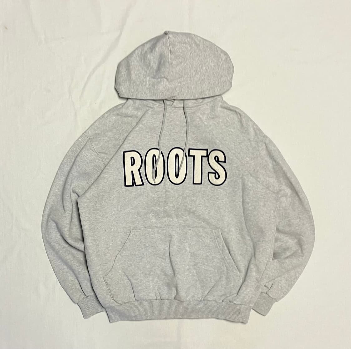 90s ROOTS 스펠아웃 헤비위이트 후드티 그레이 상품이미지1