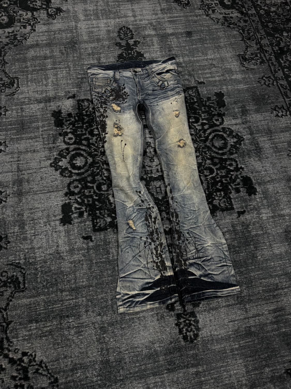 Agate 00s lame coating whisker denim pan 상품이미지1