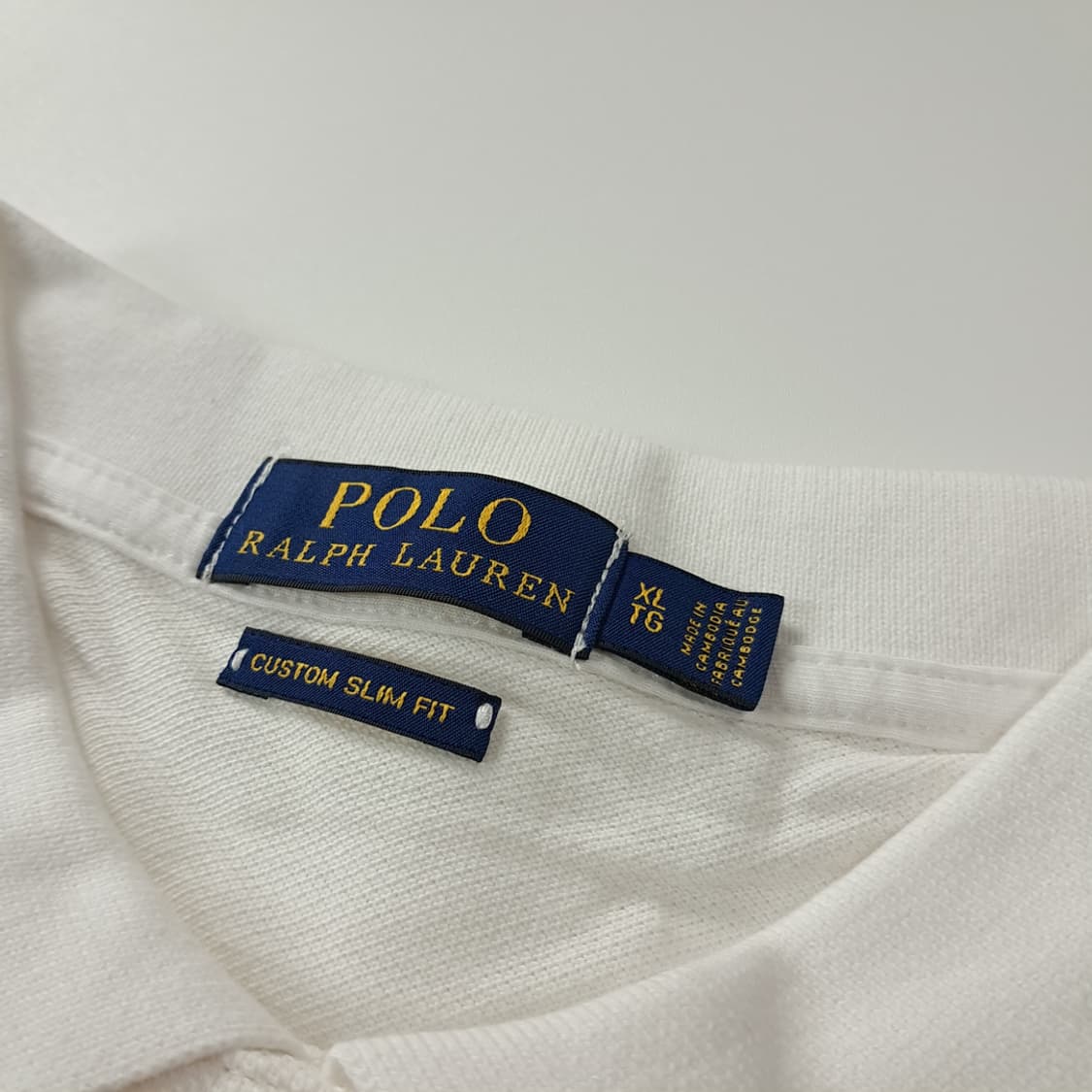 CK178 XL 폴로 00s 그린포니 화이트 반팔 메쉬 카라 티셔츠 상품이미지3