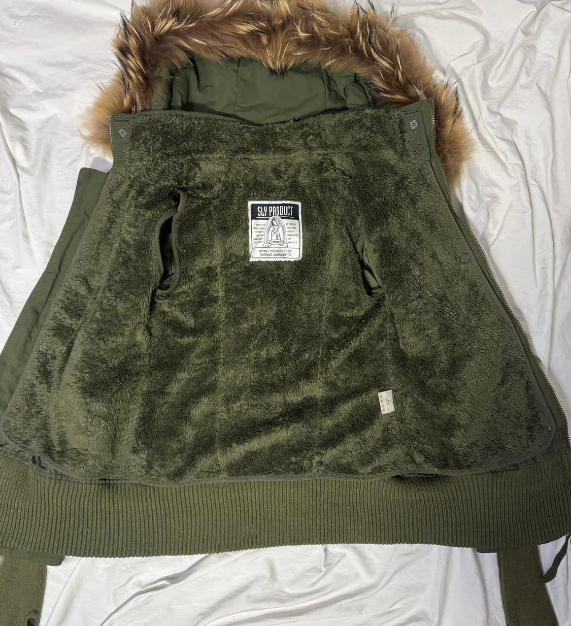 Sly n3b 라쿤 퍼 밀리터리 후드 파카 y2k lgb goa  상품이미지5