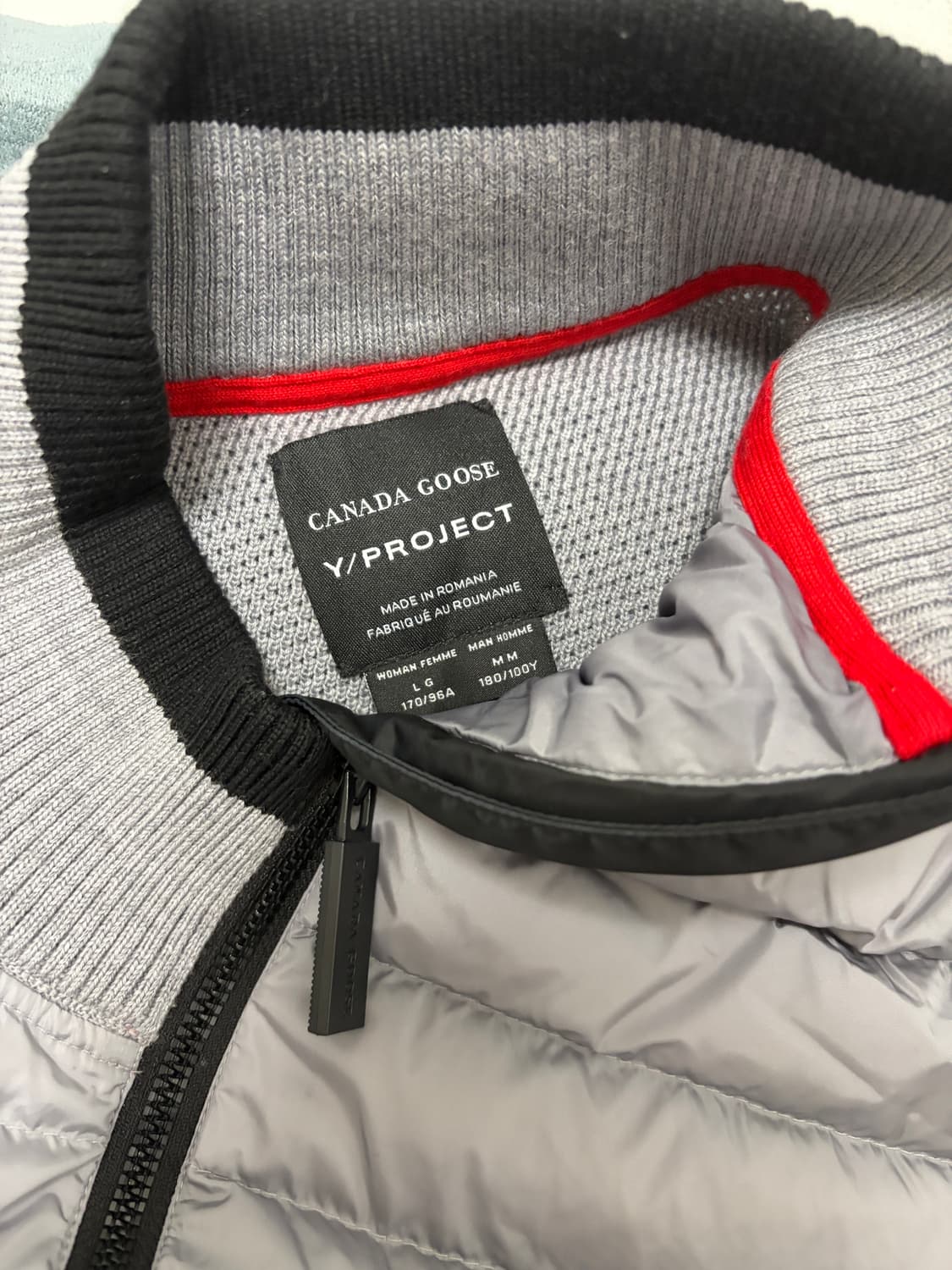 [M] 와이프로젝트 x 캐나다구스 하이브리드 니트 자켓 상품이미지4