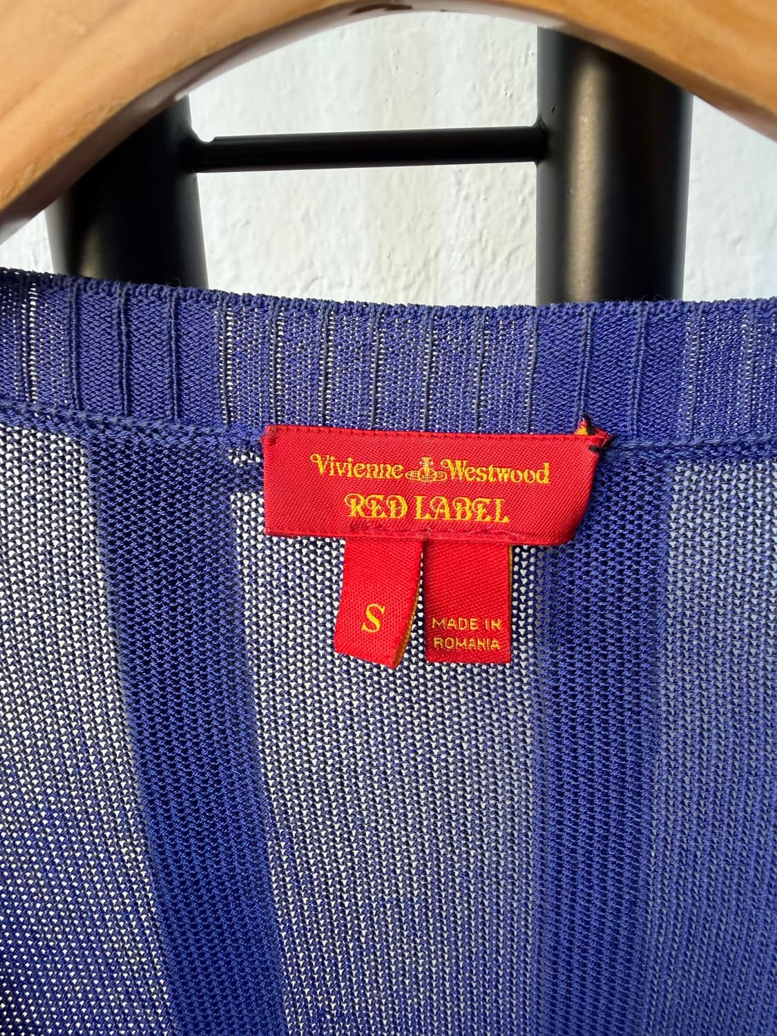 정품) 비비안웨스트우드 루즈핏 시스루 가디건 S 상품이미지6