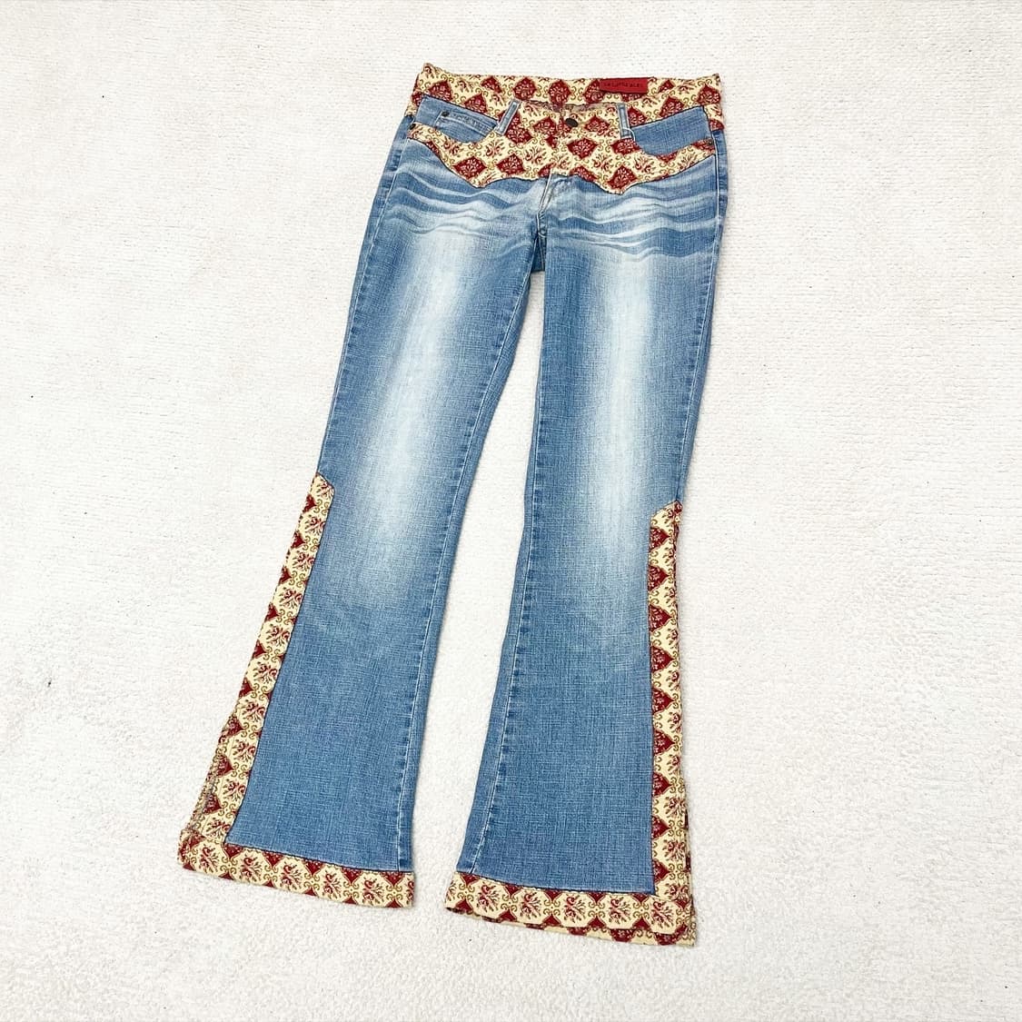 빈티지 워시드 절개 플레어 팬츠  상품이미지2