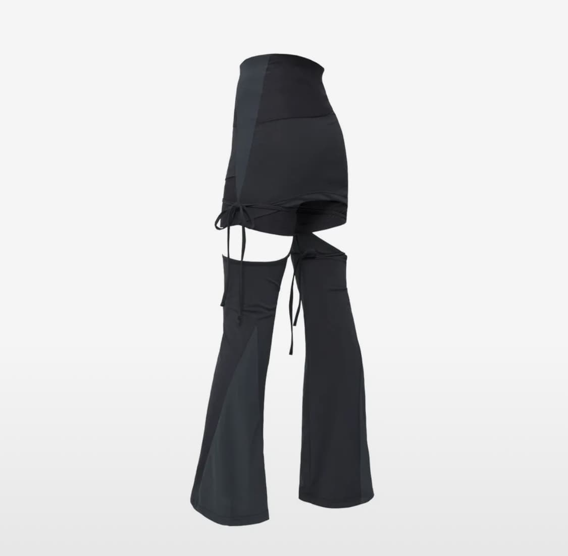 Detachable Strap Skirt Shorts / Charcoal 상품이미지2