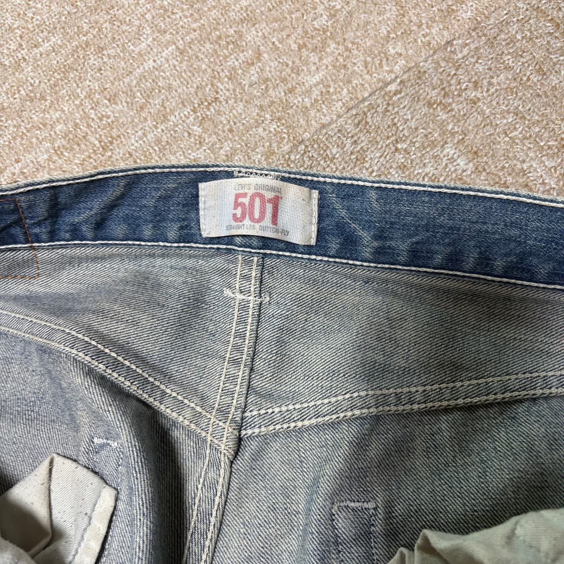 리바이스 501 데미지진 32x32 상품이미지7