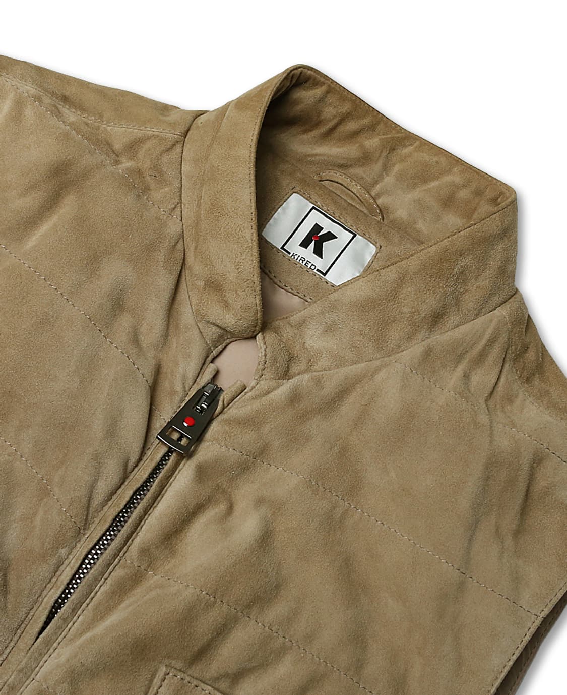 키레드 [Kired] 키톤 럭셔리 베이지 램스킨 스웨이드 베스트 상품이미지2